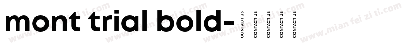 mont trial bold字体转换